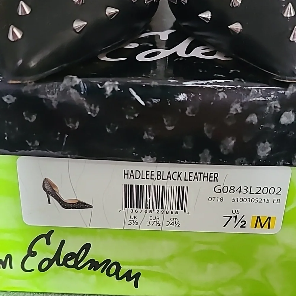 Sam Edelman Hadlee Leather Spike Heels - Picture 4 of 8